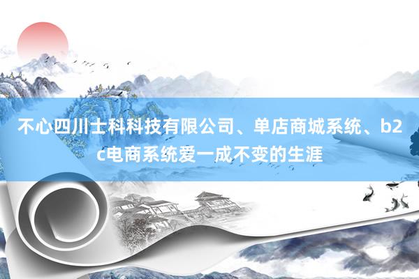 不心四川士科科技有限公司、单店商城系统、b2c电商系统爱一成不变的生涯