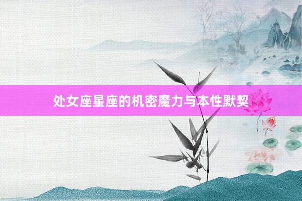 处女座星座的机密魔力与本性默契